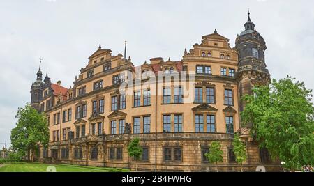 Dresden Residenzschloss oder Dresdner Schloss, Dresden, Sachsen, Deutschland Stockfoto