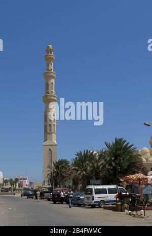 Aldahaar Moschee, Hurghada, Aegypten Stockfoto