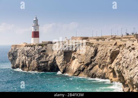 Trinity House Lighthouse, Europa Point, Gibraltar Stockfoto