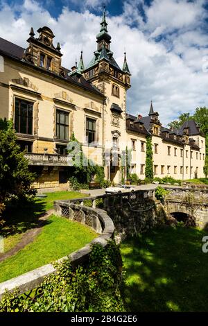 Europa, Polen, Niedermösien, Zamek Kliczkow / Schloss Kliczkow / Schloss Klitschdorf Stockfoto