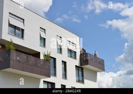 Wohnungssiedlung "5 Morgen", Clayallee, Dahlem, Berlin, Deutschland Stockfoto