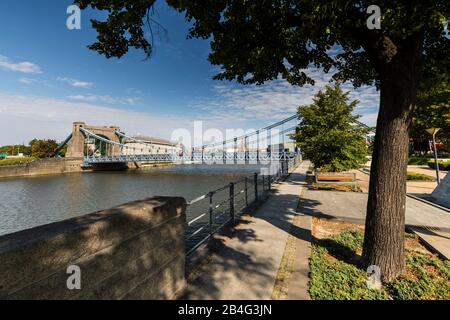 Europa, Polen, Niedermösien, Wroclaw - Grunwaldbrücke / Most Grunwaldzki Stockfoto