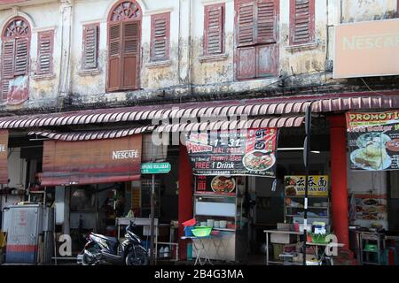 Kampung Malabar Straße in George Town auf Penang Island Stockfoto