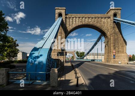 Europa, Polen, Niedermösien, Wroclaw - Grunwaldbrücke / Most Grunwaldzki Stockfoto