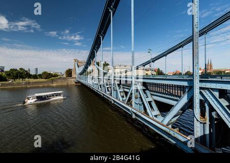 Europa, Polen, Niedermösien, Wroclaw - Grunwaldbrücke / Most Grunwaldzki Stockfoto