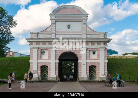 Estland, Pärnu, Altstadt, Tallinner Tor, Tallinna Värlav, Befestigungsanlage Stockfoto