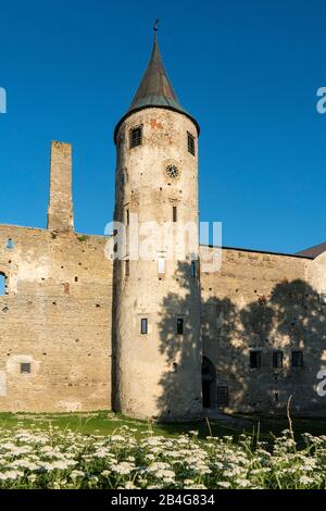 Estland, Westküste, Kurort Haapsalu, Bischofsburg, Haapsalu Linnus, Kathedale, Turm Stockfoto