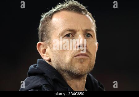 Millwall-Manager Gary Rowett während des Sky Bet Championship Matches im City Ground in Nottingham. Stockfoto