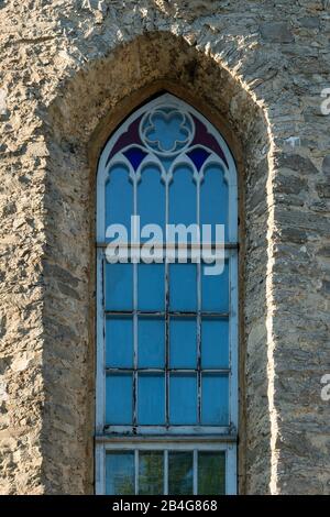 Estland, Westküste, Kurort Haapsalu, Bischofsburg, Haapsalu Linnus, Kathedale, Fenster Stockfoto