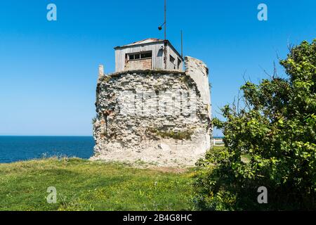 Estland, Ostseeküste, Pakri-Pank, Alter Leuchtturm, Denkmal Stockfoto