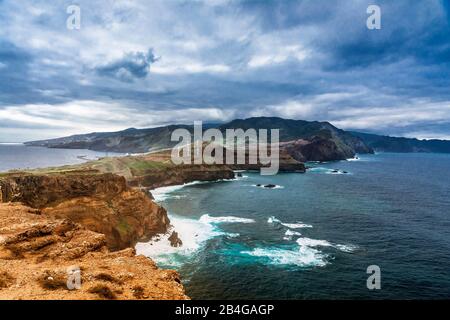 Europa, Portugal, Madeira, Machico County, Canical, Ponta de Sao Lourenco, östlichster Gipfel von Madeira, Landbrücke Stockfoto