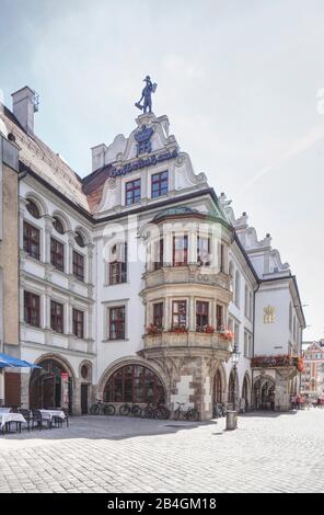 Hofbräuhaus am Platzl, Gastronomie, München, Oberbayern, Bayern, Deutschland, Europa Stockfoto