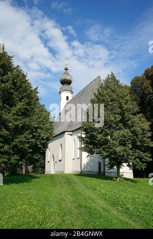 Deutschland, Bayern, Oberbayern, Traunstein, Ettendorfer Kirche Stockfoto