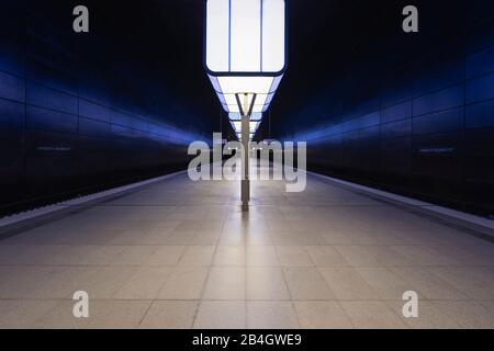 U-Bahn, U-Bahn, Universität Hafencity, Hamburg, Deutschland, Europa Stockfoto