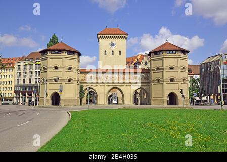 Europa, Deutschland, Bayern, München, Isartor, Teil der alten Stadtmauer, heute Valentin-Karlstadt Musäum, Stockfoto