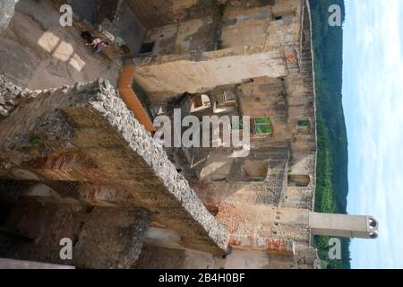 Die Burg Landstejn, Tschechien, wurde Anfang des 13. Jahrhunderts vermutlich von den mährischen Premysliden als Stützpunkt für das Gebiet von Böhmen, Mähren und Österreich erbaut. Stockfoto