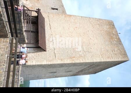 Die Burg Landstejn, Tschechien, wurde Anfang des 13. Jahrhunderts vermutlich von den mährischen Premysliden als Stützpunkt für das Gebiet von Böhmen, Mähren und Österreich erbaut. Stockfoto