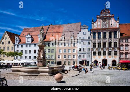 Landsberg am Lech, Hauptplatz Stockfoto