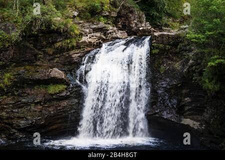 Falloch, Wasserfall, River Falloch, Scottish Highlands, Schottland, Großbritannien, Europa Stockfoto