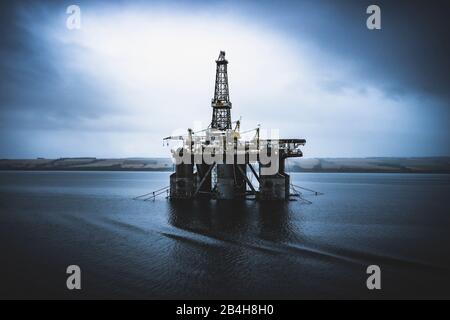 Bohrplattform, Oil Rig, Wilhunter, Cromarty Firth, Schottland, Großbritannien, Europa Stockfoto