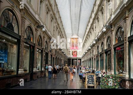 Europa, Belgien, Brüssel, Galeries Royales Saint-Hubert, Business Passage, Einkaufspassage Stockfoto