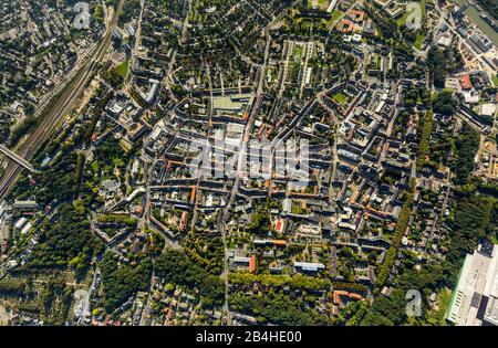 Altstadt von Wesel, Luftbild, 29.09.2014, Deutschland, Nordrhein-Westfalen, Ruhrgebiet, Wesel Stockfoto