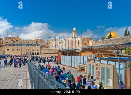 Israel, Felsendom auf dem Tempelberg, Jerusalem Stockfoto