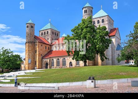 Frühromanische Kirche St. Michael, Hildesheim, Niedersachsen, Deutschland Stockfoto