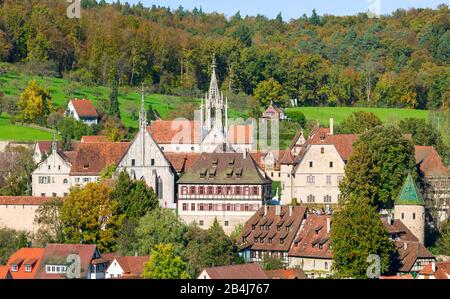 Deutschland, Baden-Württemberg, Tübingen - Bebenhausen, Ort und Kloster Bebenhausen im Naturpark Schönbuch. Stockfoto