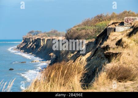 Fischland, Darß, Hochufer, Steilküste zwischen Ahrenshoop und Wustrow, Abbruchkante Stockfoto