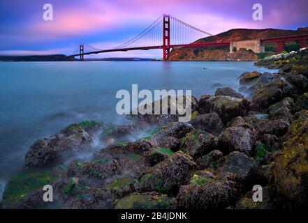 USA, Vereinigte Staaten von Amerika, San Francisco, Golden Gate Bridge, Bay Area, Kalifornien, Stockfoto