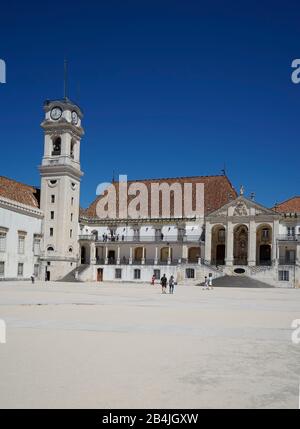 Europa, Portugal, Region Centro, Coimbra, Universität, Innenhof Stockfoto