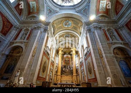 Europa, Portugal, Northern Region, Braga, Sanctuary, Bom Jesus do Monte, Interior Stockfoto