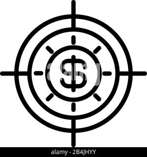 Symbol geld Umsatz im weißen Hintergrund Vector Illustration Design Stock Vektor