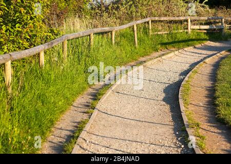 Rügen, Kap Arkona, Freilichtmuseum, Weg nach Jaromarsburg Stockfoto