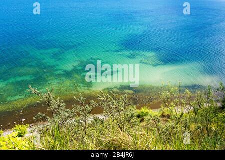 Rügen, Steilufer der Granitz, Blick auf die Ostseeküste Stockfoto