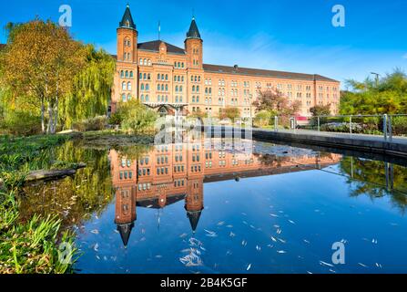 Neues Rathaus, Hausansicht, Hausfassade, Kelle, Niedersachsen, Lüneburgauer Heide, Norddeutschland, Deutschland, Europa Stockfoto