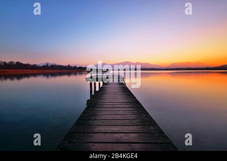 Deutschland, Bayern, Chiemsee, Chiemgau, Seebruck, Europa Stockfoto