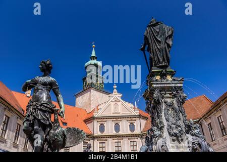 Deutschland, Bayern, Oberbayern, München, Residenz, Brunnenhof Stockfoto