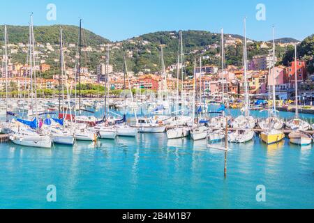 Marina Hafen, Genua, La Spezia, Ligurien, Italien, Stockfoto