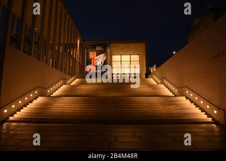 Europa, Deutschland, Berlin, Museumsinsel, james-simon-Galerie, Nachtstimmung Stockfoto