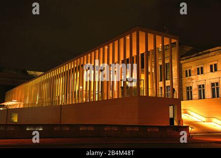 Europa, Deutschland, Berlin, Museumsinsel, james-simon-Galerie, Nachtstimmung Stockfoto