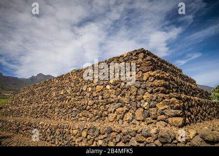 Spanien, Kanarische Inseln, Teneriffa, Güimar, Piramides de Güimar, eco Website vom Explorer Thor Heyerdahl gegründet, Pyramiden gebaut von der frühen Siedler von Tennerife Stockfoto