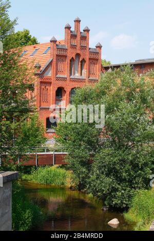 Altes Ziegelgebäude, Neubrandenburg, Mecklenburg-Vorpommern, Deutschland, Europa Stockfoto