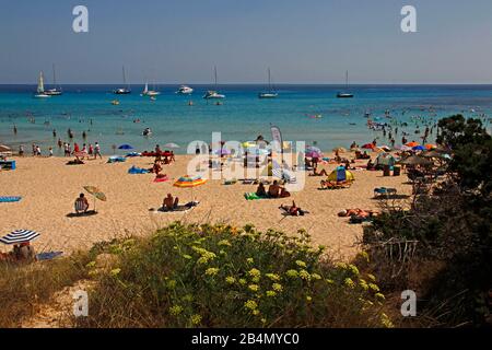 Cala Agulla Beach, Cala Ratjada, Mallorca, Balearen, Spanien Stockfoto