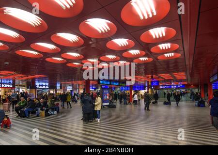 Praha, Hauptbahnhof Praha, Prag, Tschechien Stockfoto