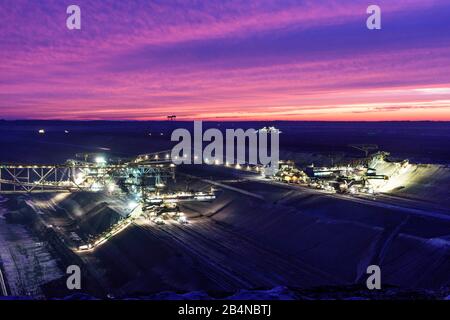 Weißwasser/Oberlausitz, Braunbaubergwerk Nochten, Bergbaugeräte, Sachsen, Deutschland Stockfoto