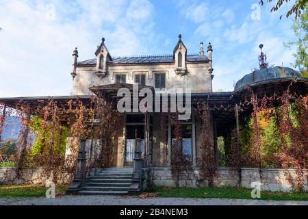 Bad Ischl, Haus Marmorschlössl im Park des Palast-Herrenhauses Kaiservilla im Salzkammergut, Oberösterreich, Österreich Stockfoto