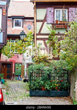 Turckheim ist eine französische Gemeinde im Elsaß. Das Departement Haut-Rhin in der Region Grand EST. Stockfoto