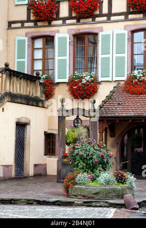 Turckheim ist eine französische Gemeinde im Elsaß. Das Departement Haut-Rhin in der Region Grand EST. Stockfoto